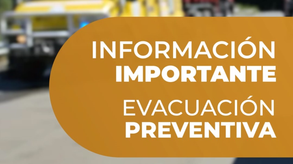 Se anunció la evacuación preventiva.