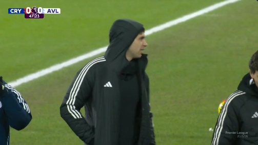 Martínez terminó con hielo en el gemelo en el empate 0-0 ante Crystal Palace.