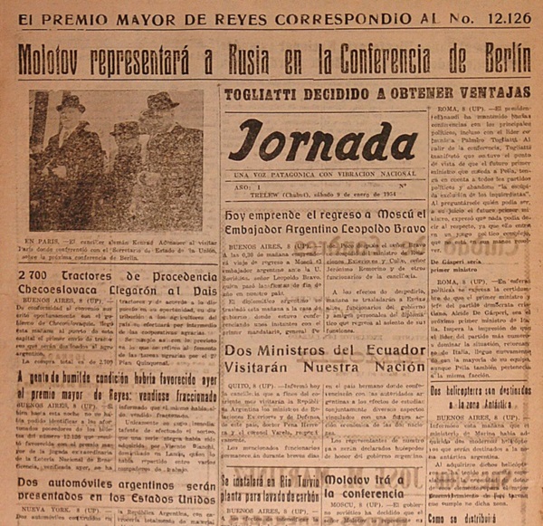 Primera tapa de Jornada. Hace 72 años.