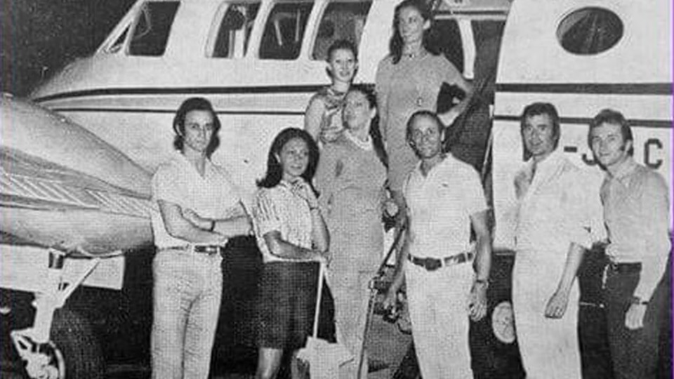 Los bailarines del Colón, antes de la tragedia.