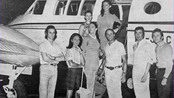 Los bailarines del Colón, antes de la tragedia.