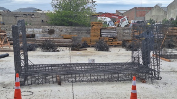 La fabricación de las piezas de hormigón armado permitirá acelerar el montaje.