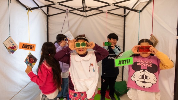 Actividades de los alumnos de las escuelas 4 y 185.