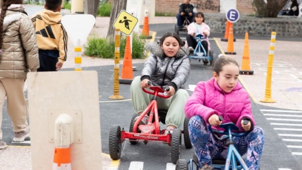 Una de las actividades estuvo destinada a la educación y concientización vial.