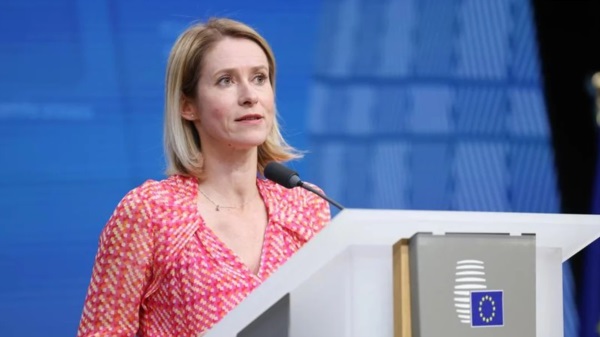 Kaja Kallas, jefa de política exterior de la Unión Europea. 