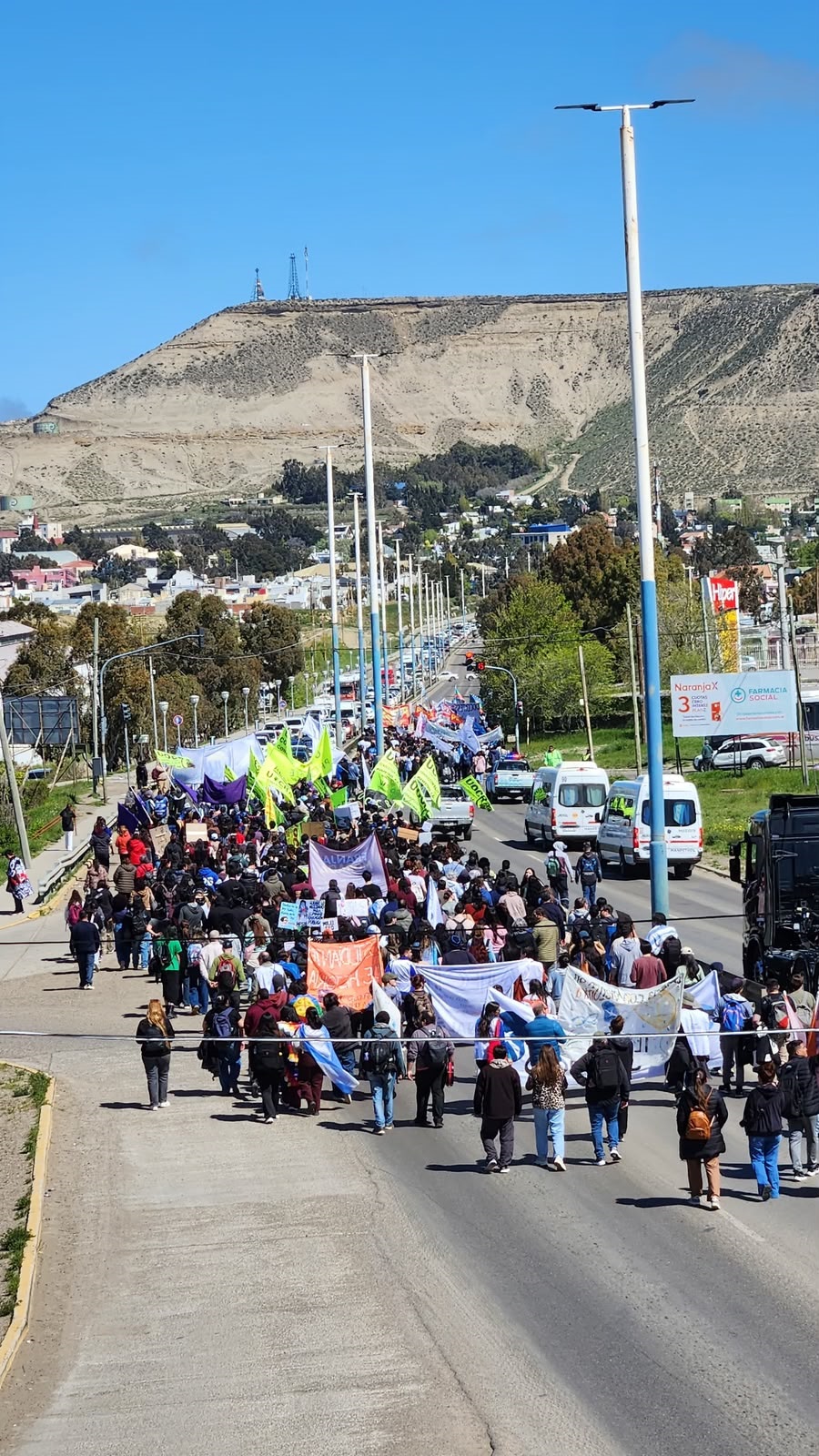 La marcha se hizo fuerte también en Comodoro.