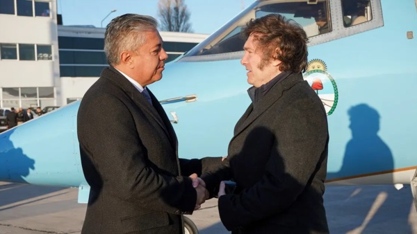 Figueroa y Milei, siempre con buena sintonía.