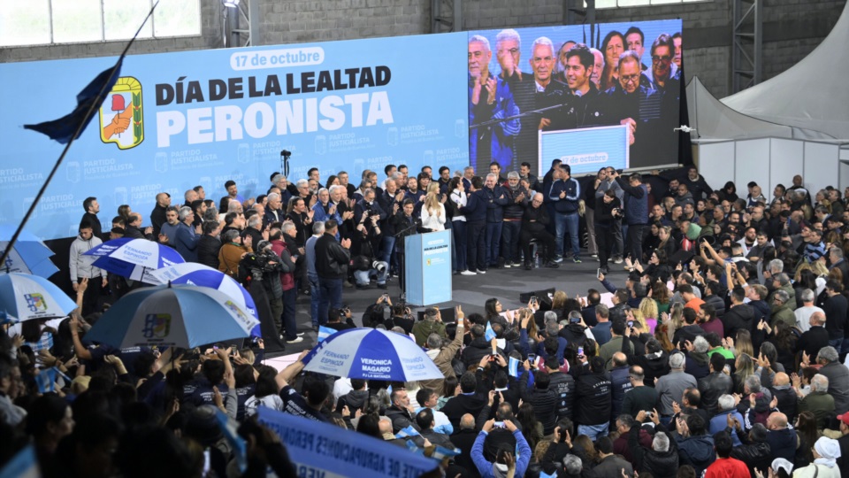 Celebración del peronismo por el 17 de octubre.