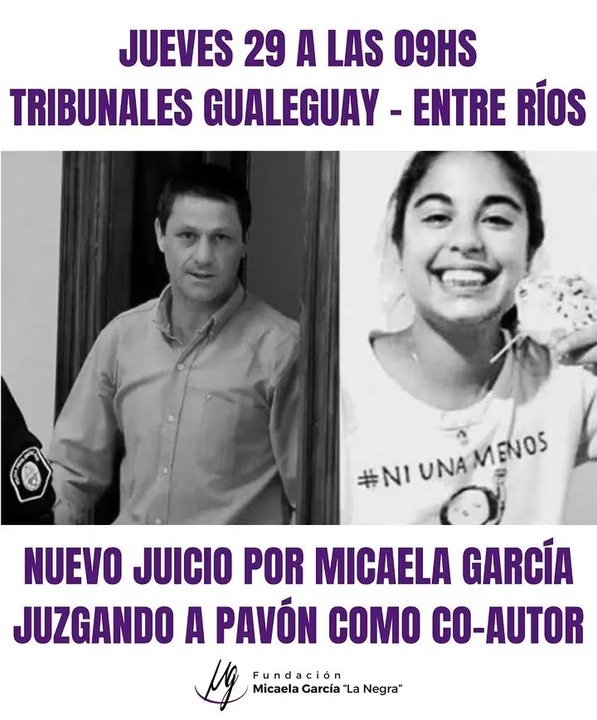 Femicidio de Micaela García: volverán a juzgar a uno de los acusados