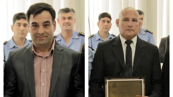 Aguerre y Bulacios distinguidos por la Policía.
