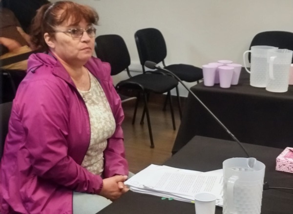 Mariela Oliva, de ATE Esquel.