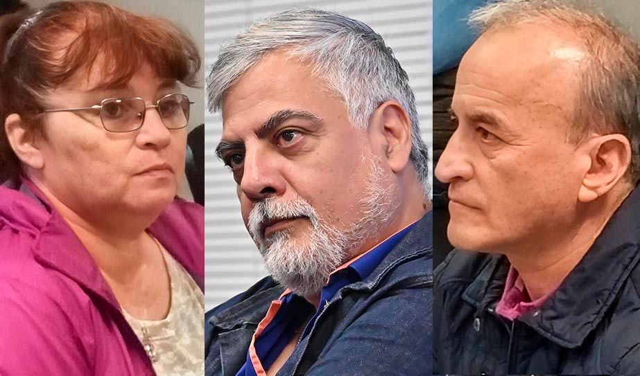Oliva, Quiroga y González, tres protagonistas del caso.