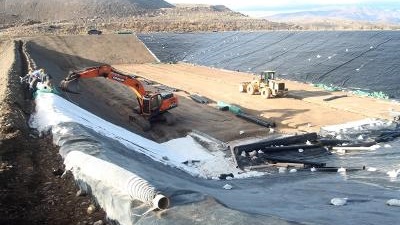 Construcción del nuevo módulo de la Planta de Residuos.