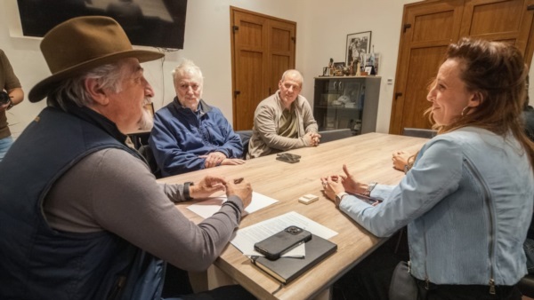 Macharashvili con referentes de la Fundación Patagonia Tercer Milenio.