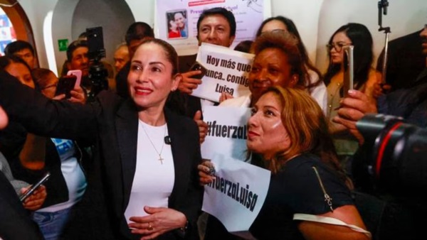 Luisa González hizo una gave denuncia de fraude en las presidenciales que ganó el empresario Noboa.