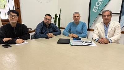 Taccetta con San Germán en Esquel.