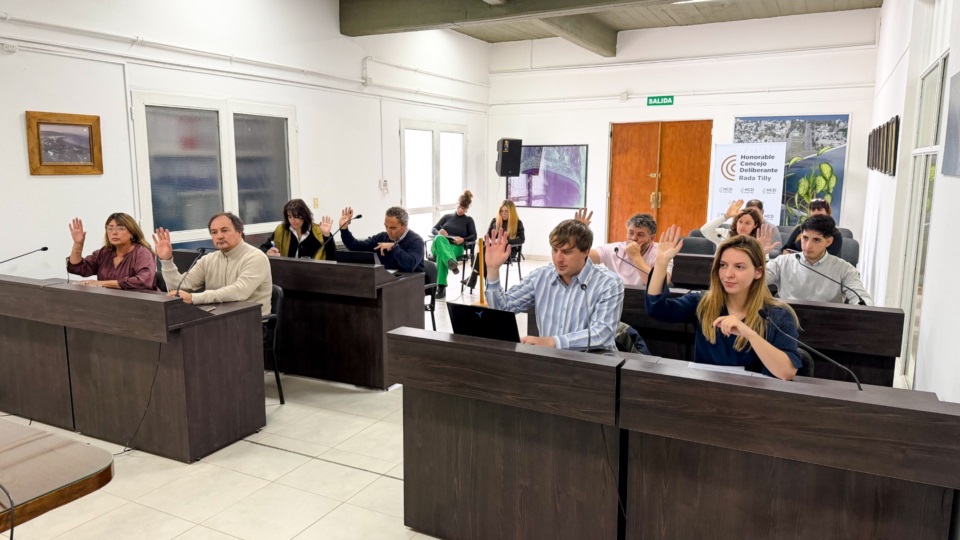 El Concejo Deliberante de Rada Tilly, en sesión.