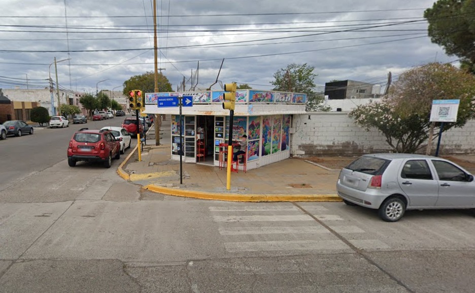 El kiosco de la discordia en Rawson.