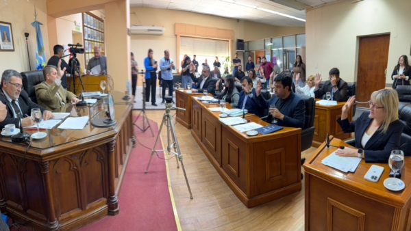 Sesión en el Concejo Deliberante.