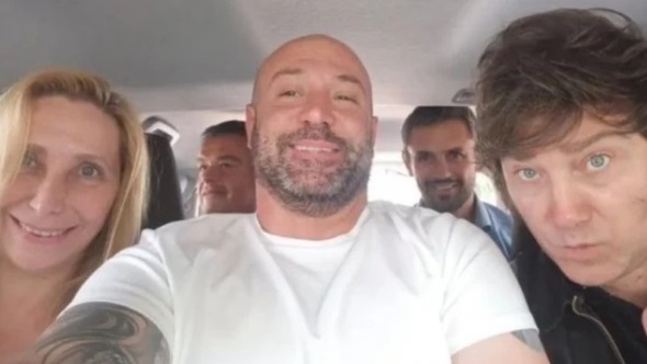 Karina y Javier Milei junto a Diego Spagnuolo, el ex jefe de la andis. Un triángulo no tan de hierro...