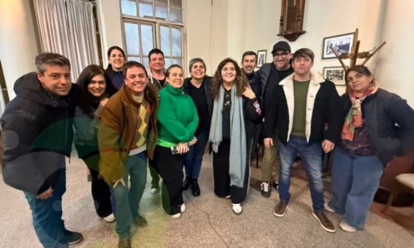 Los integrantes de la Lista Verde el día que ganaron las elecciones de la Cooperativa.