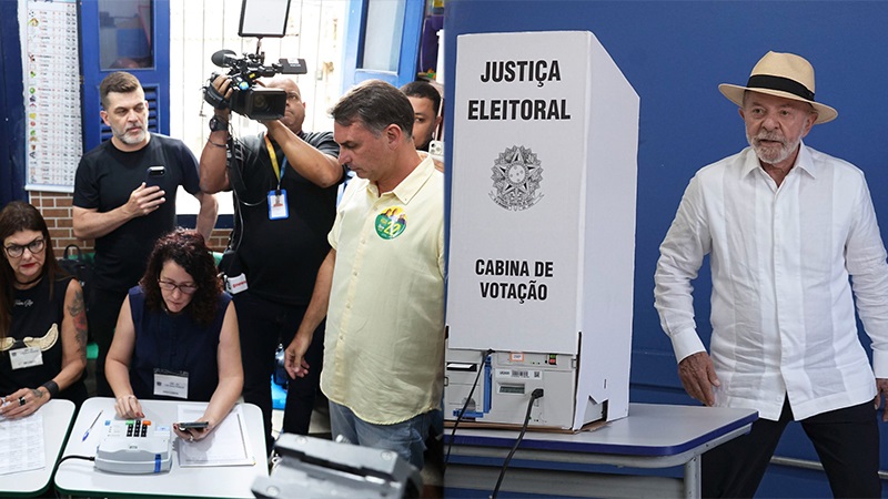 Bolsonaro Jr. y Lula definen la presidencia brasileña.