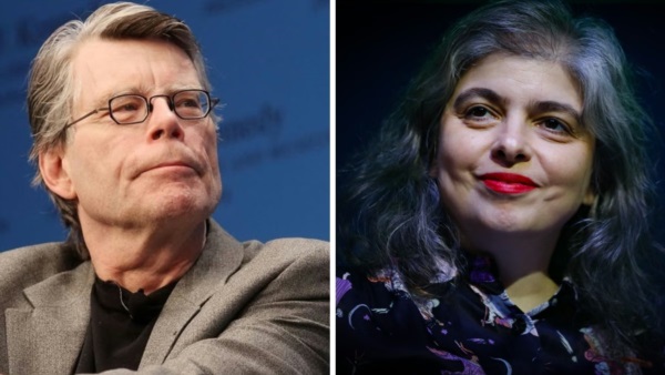 Stephen King y la autora de los cuentos Mariana Enríquez.