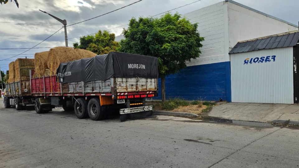Camión cargado desde Trelew