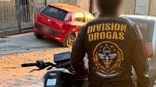 Uno de los allanamientos.