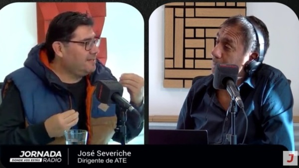 José Severiche en el piso de Jornada Radio - Mañana G.