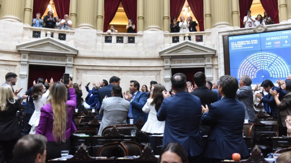Fin de la votación: 149 a 100.