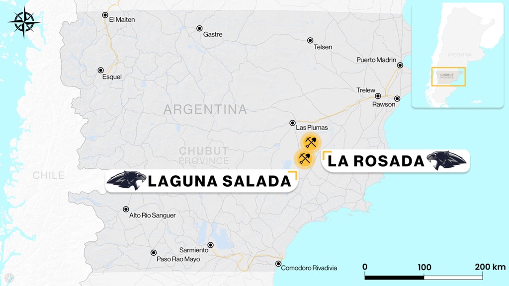 Los proyecto de Jaguar en Chubut.
