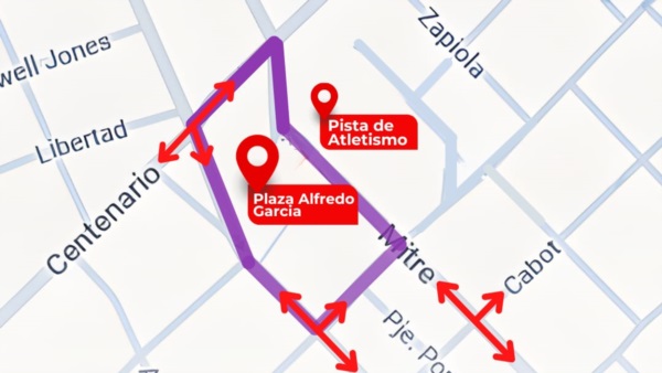 El operativo se realizará en cercanías de la Pista Municipal de Atletismo.