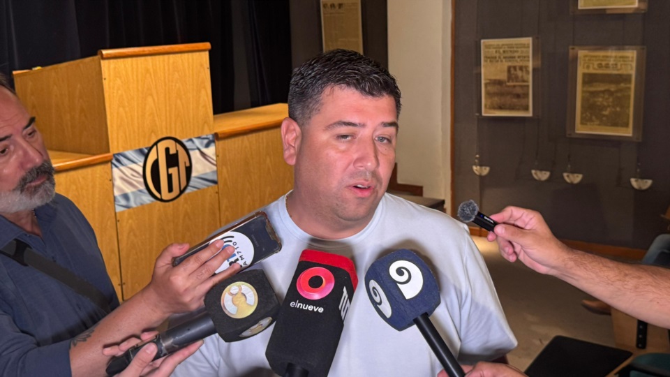 Cristian Jerónimo, co-secretario general de la CGT.