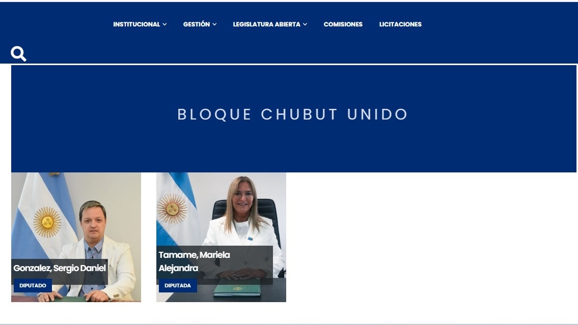 La web de Legislatura confirmando la ruptura.