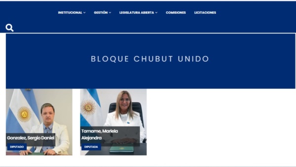 La web de Legislatura confirmando la ruptura.
