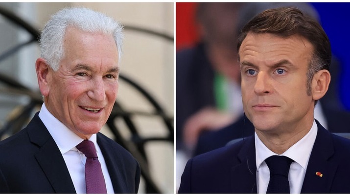 Kushner y el presidente de la nación europea, Emanuel Macron.
