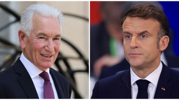 Kushner y el presidente de la nación europea, Emanuel Macron.