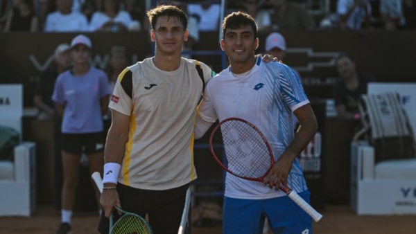 Camilo Ugo Carabelli y Román Burruchaga, cara a cara en la final del Challenger 125 de Rosario.