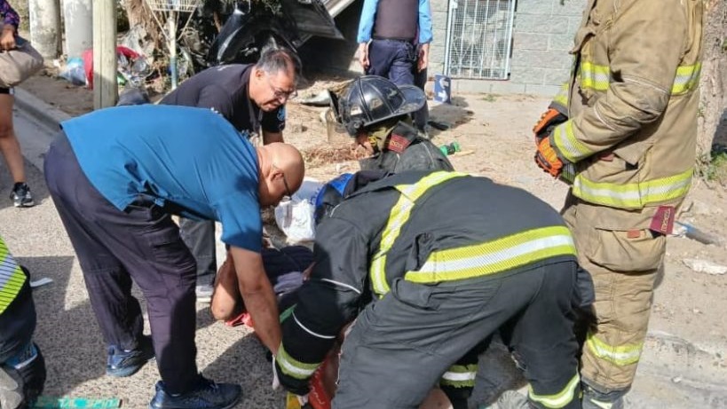 Los lesionados fueron derivados al Hospital Regional. Foto: El comodorense. net.