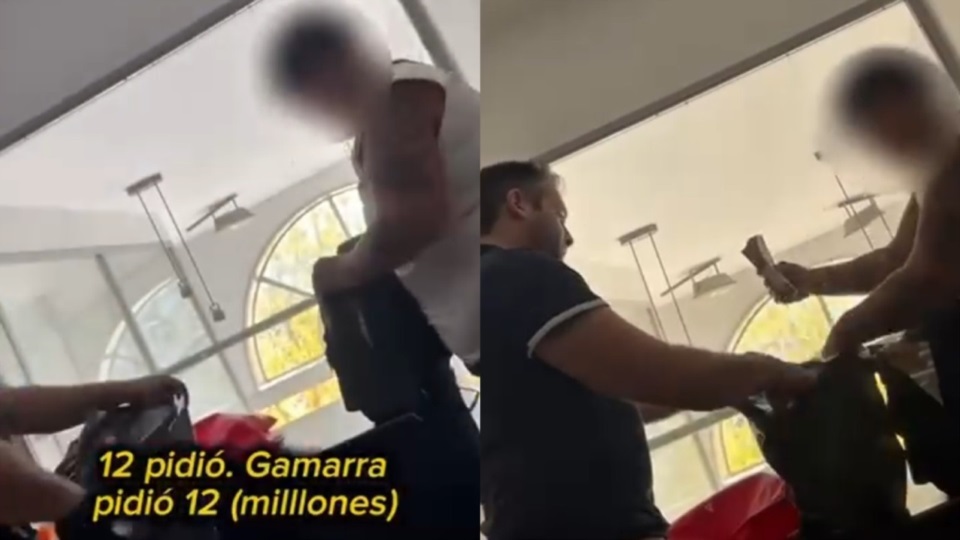 La captura de imágenes del video del escándalo.