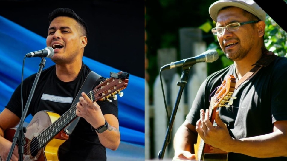 Alexis Tobares y Luis Parra, dos de los artistas que se presentarán en el encuentro.