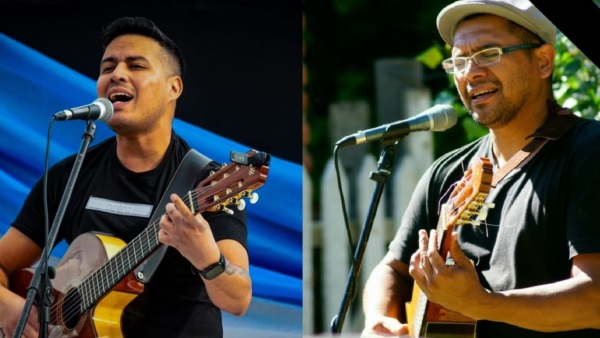 Alexis Tobares y Luis Parra, dos de los artistas que se presentarán en el encuentro.