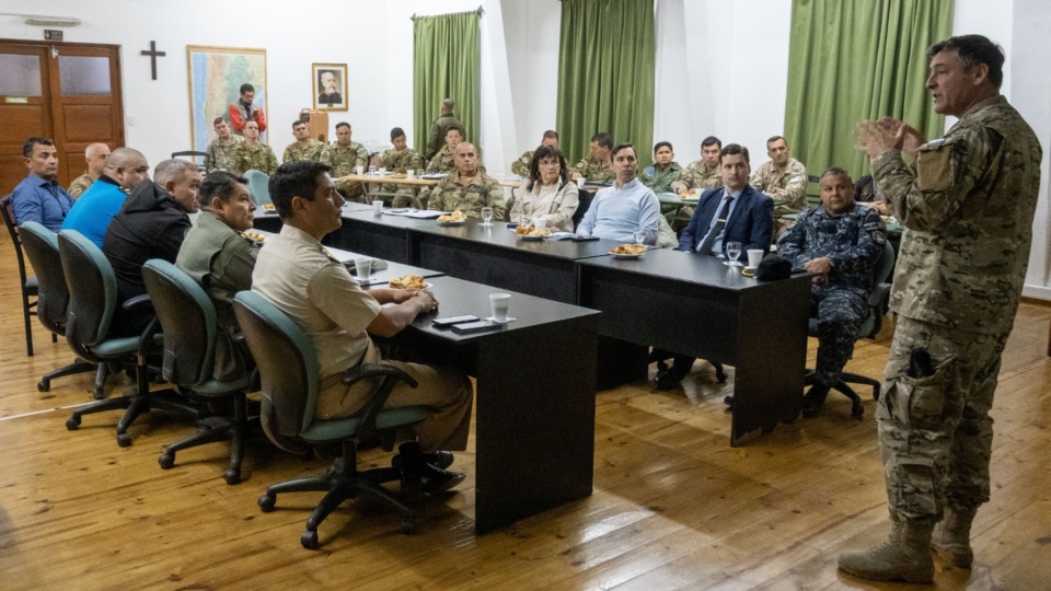 Último encuentro organizativo, en el Comando de Brigada Mecanizada IX del Ejército.