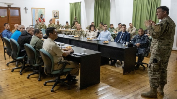 Último encuentro organizativo, en el Comando de Brigada Mecanizada IX del Ejército.