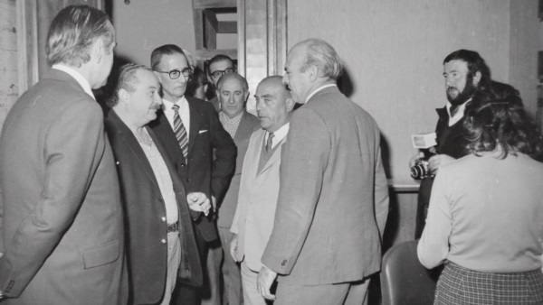 Russo, Oñate, Rubino y Santos en Casa de Gobierno.