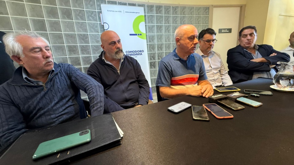 Sergio Bohe en la conferencia de prensa.