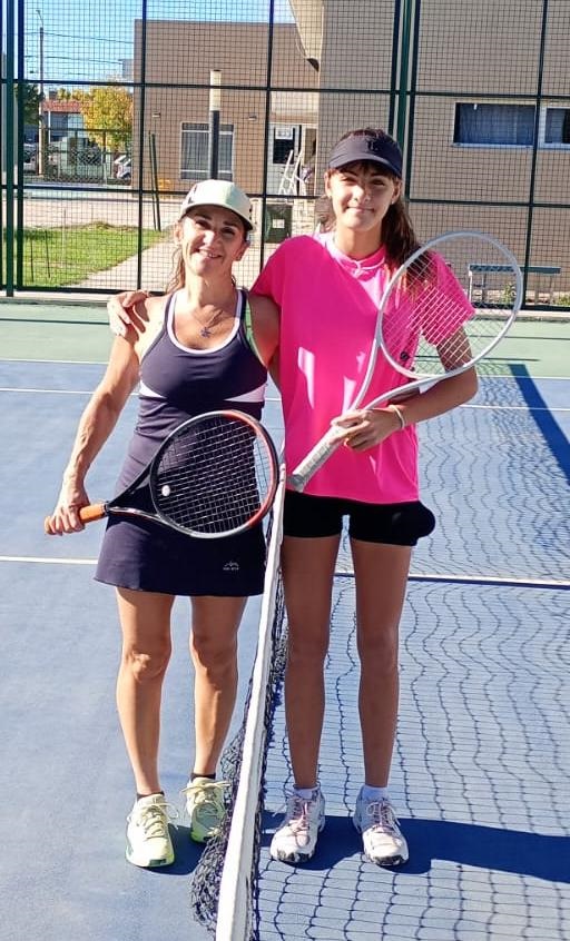 Fernanda Gigena y Matilda Nogueira se enfrentaron en el single de Tercera damas.