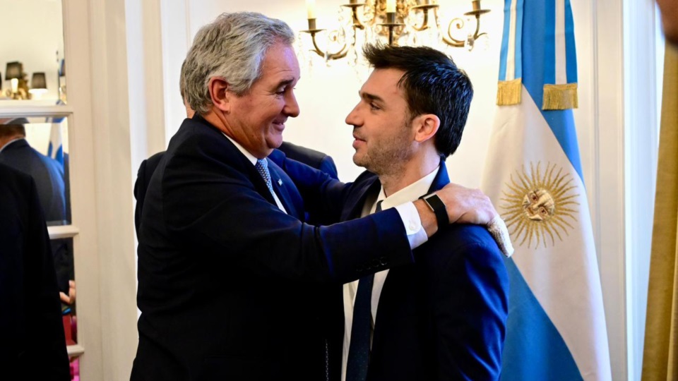 El canciller Quirno e Ignacio Torres.