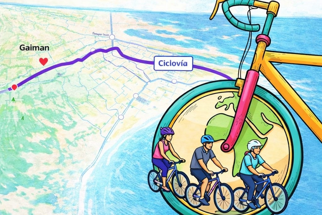 Ciclistas piden crear una ciclovía entre Playa Unión y Gaiman